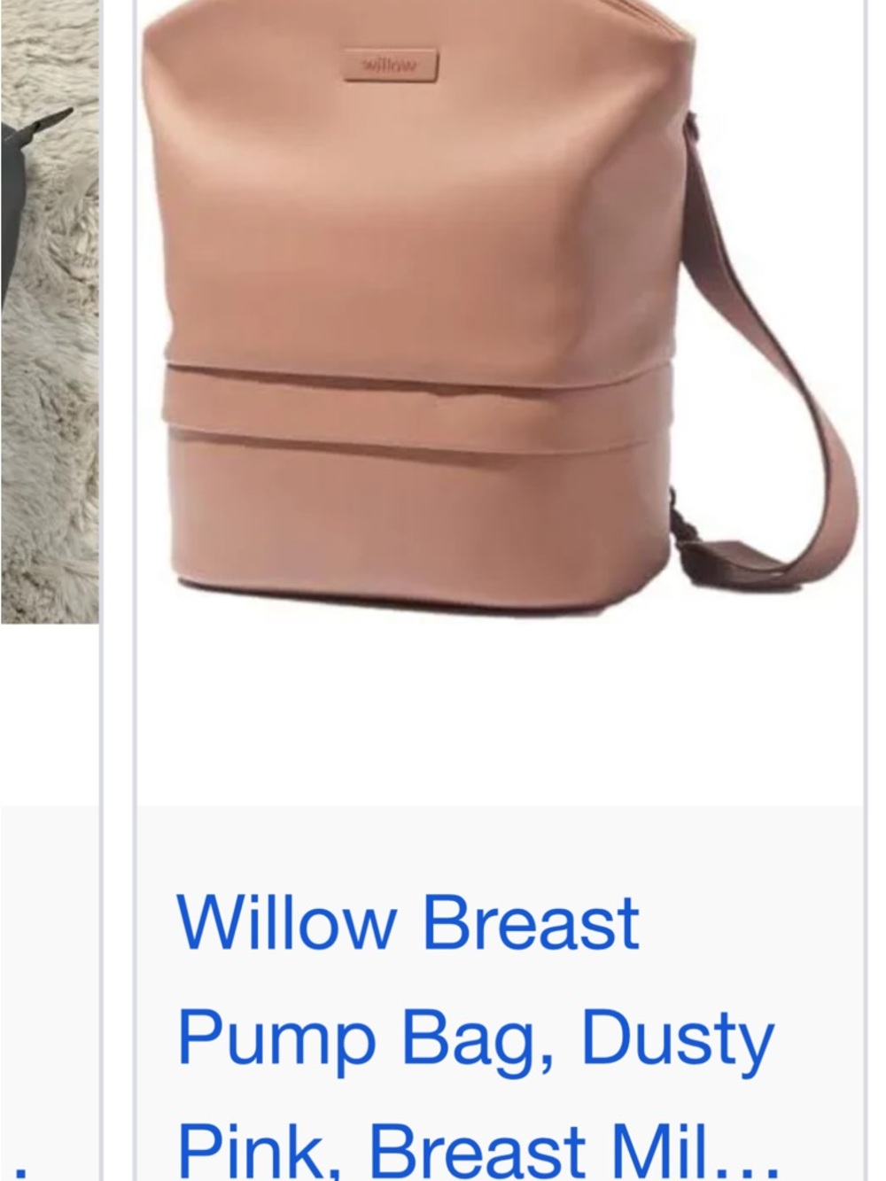 Willow Dusty Rose Breast Pump Bag